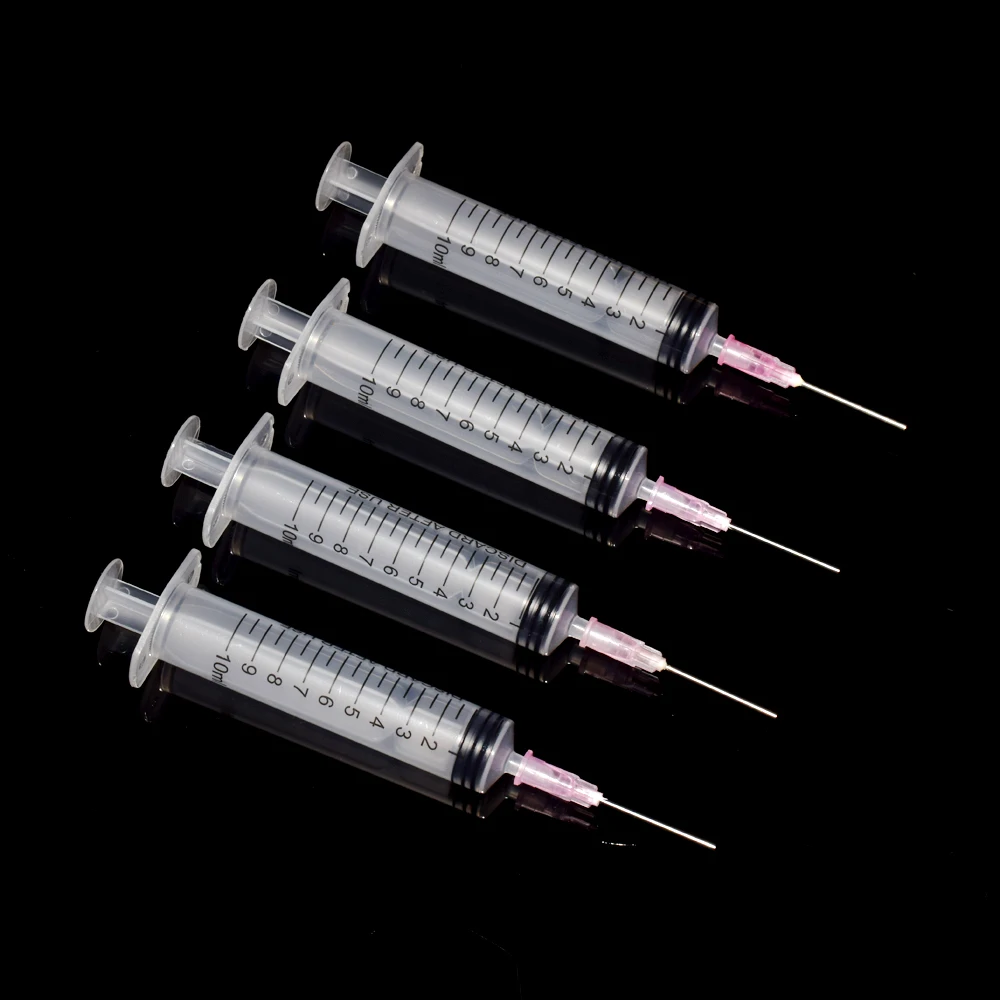 4PCS Ink Refill Tool 10ml Syringe With Needle For Epson Canon Hp Brother Ricoh CISS Tank Refillable Cartridge Refilling Ink Kit