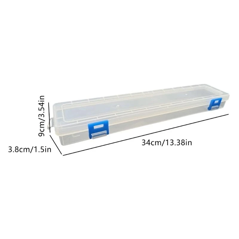 Portable Plastic Storage Box For 13Inch Brushes Makeup Stationery