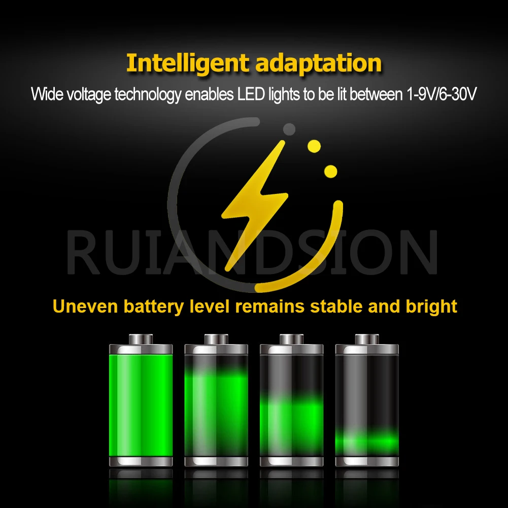 1Pcs Ruiandsion E10 Maglite Original Upgrade LED Bulb 3W 6‑30V DC 1V 3V 6V 9V 6500K White for Flashlight Torch Camping Hiking view 4
