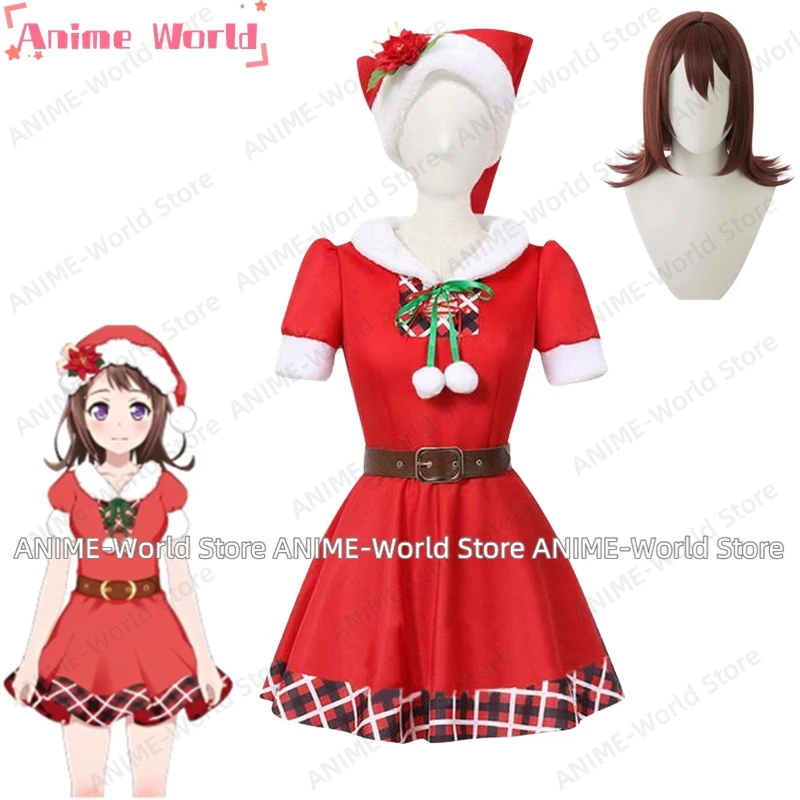 《Tamaño personalizado》 ¡Sueño de Anime BanG! Poppin' Party Kasumi Toyama Disfraz de Navidad Cosplay Fiesta de Halloween Juego de rol Peluca de Carnaval
