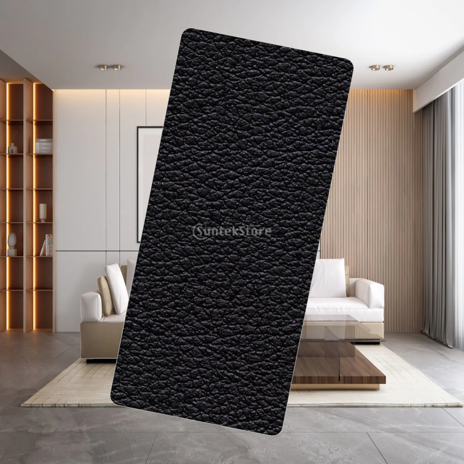 Sound Absorbing Treadmill Mat Waterproof PU Leather Gym Flooring for Indoor Bike and Rowing Machine