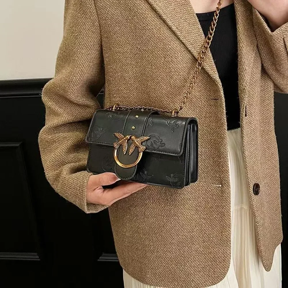2026 Frühjahr/Sommer Kleiner Vogel Geprägte Unterarm-Schultertasche Neue Casual-Handtasche Ketten-Umhängetasche Geeignet für Frauen.689 – Detail 9