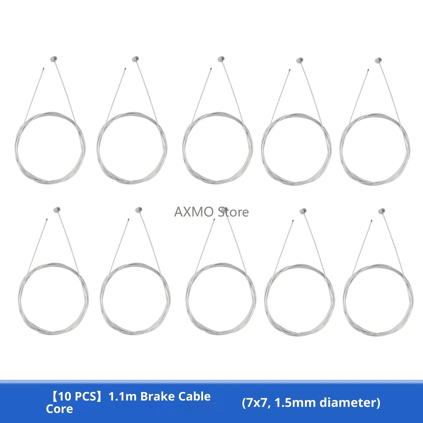 10 قطعة 1.1 متر كابل فرامل يد الأساسية مع 7x7 السواحل 1.5 مللي متر سميكة تحويل كابل الأساسية الداخلية ل سكوتر الفرامل رافعة كابل E-سكوتر جزء #1