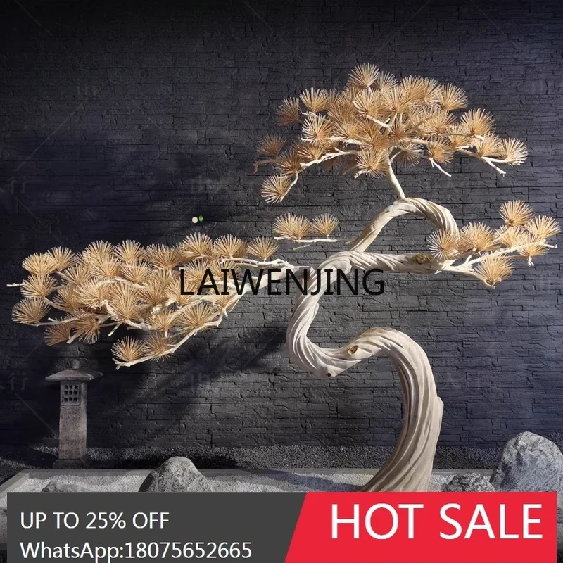 

MJY Моделирование Добро пожаловать Дерево в форме кедра Заслушный вид Украшение вестибюля Ресторан напольное украшение