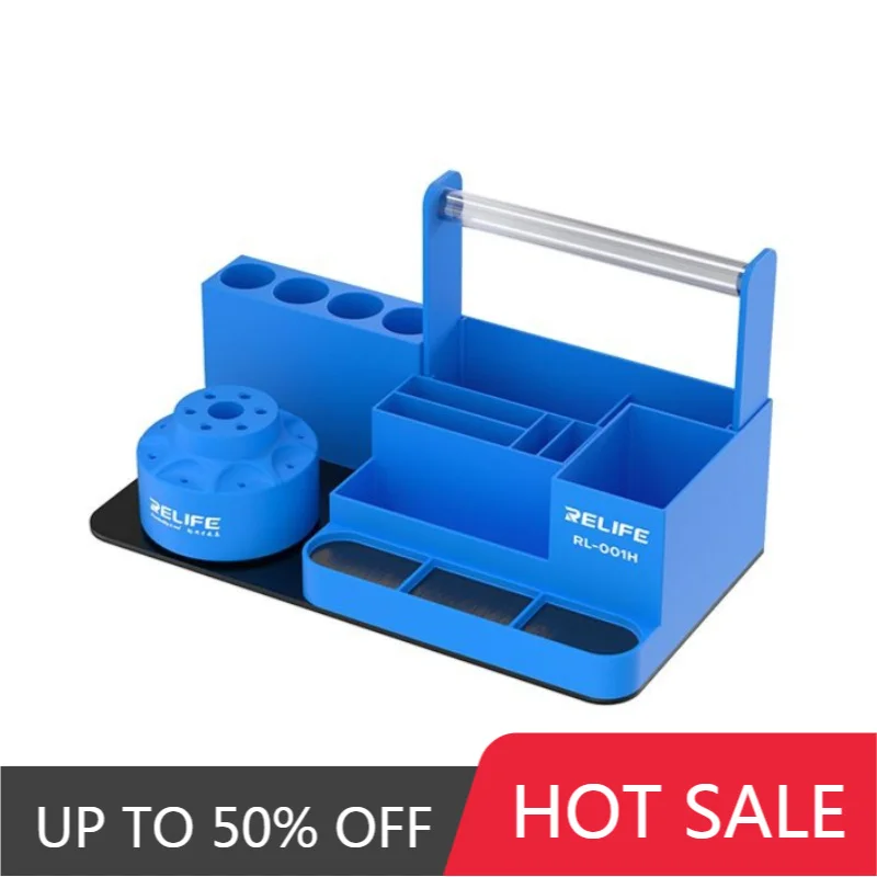 rotatable-tool-storage-rack-desktop-part-organizer-box-large-capacity-screwdriver-storage-holder-portable-maintenance-tools-box