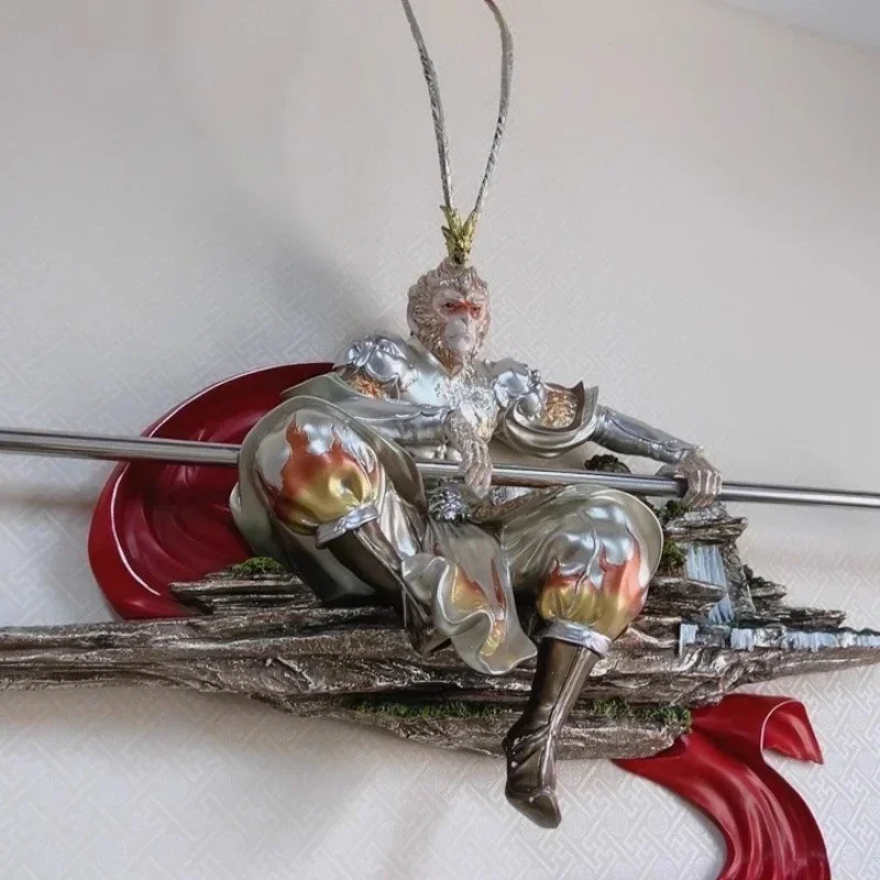 

Входной фон, настенный кулон Wukong, статуя для гостиной, модель, украшения, Король обезьян, трехмерный рельеф, декоративные подарки