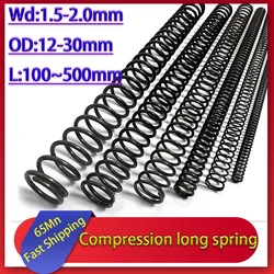 65Mn Wire diameter 1.5mm /2.0mm Long Spring Compression Spring Length 100mm 150mm 200mm 250mm 300mm 400mm 500mm