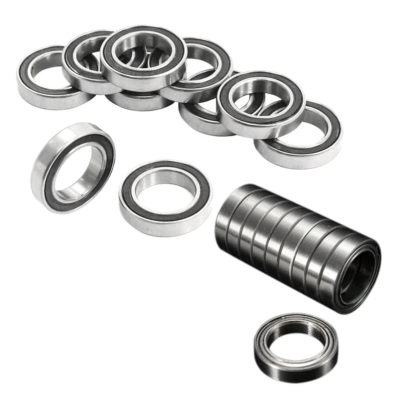 

10Pcs 6802-2RS 15X24x5mm Metal Shielded Sealed Deep Groove Ball Bearings & 10Pcs Miniature Sealed Metal Shielded Metric Radial B