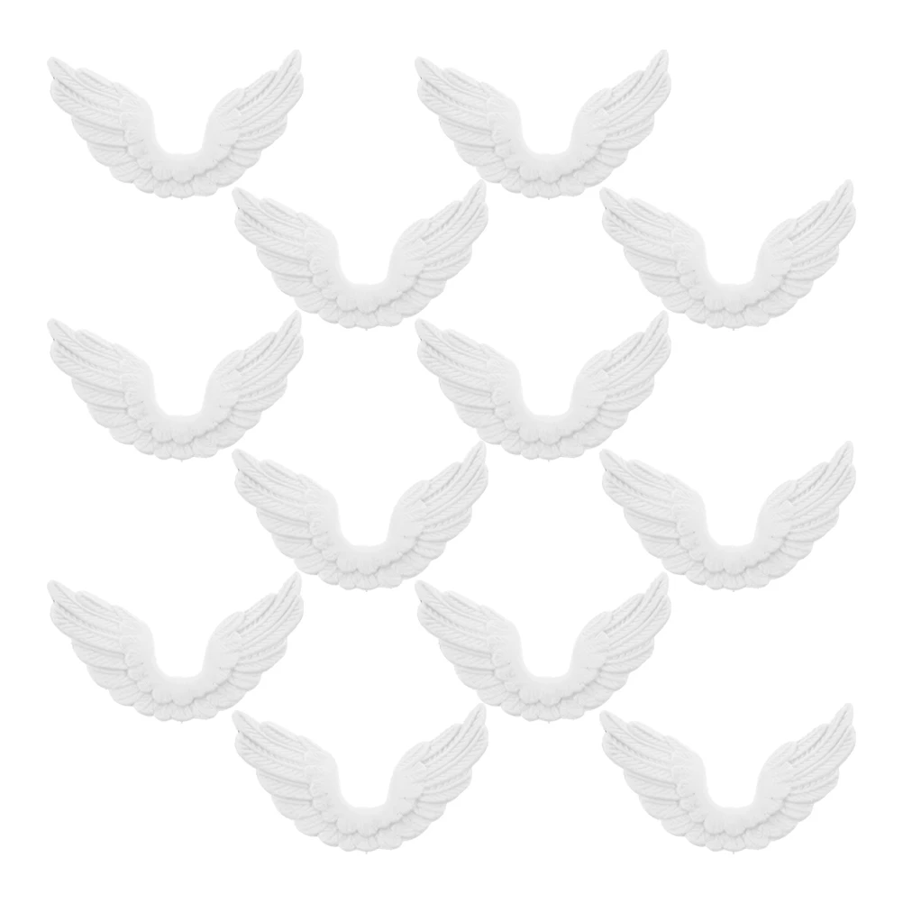 

12Pcs Mini Angel Wings for Crafts Christmas Craft Accessories DIY Holiday Decorations Angel Wing Pendant Ornaments