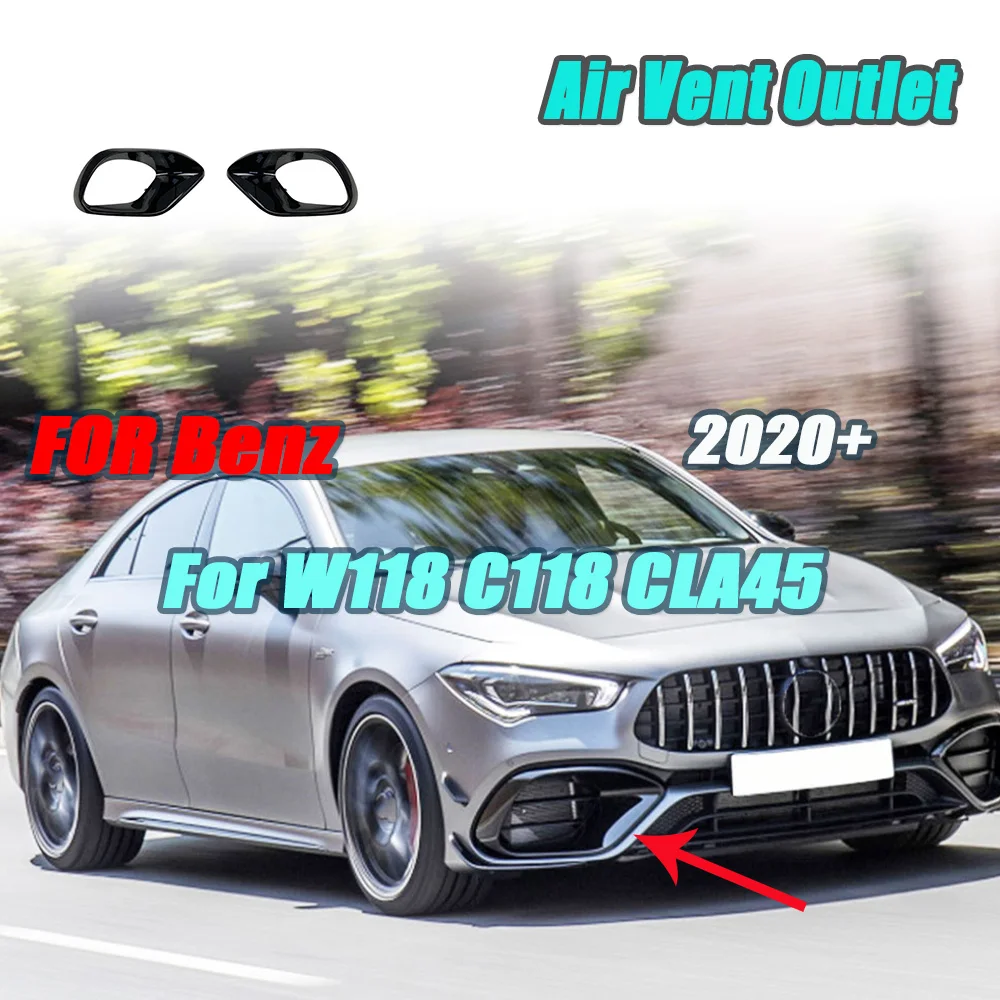 

JCYECF для Mercedes Benz W118 C118 CLA45 AMG 2020 + сухой карбоновый передний бампер автомобиля, разветвители для губ, фартук, аксессуары