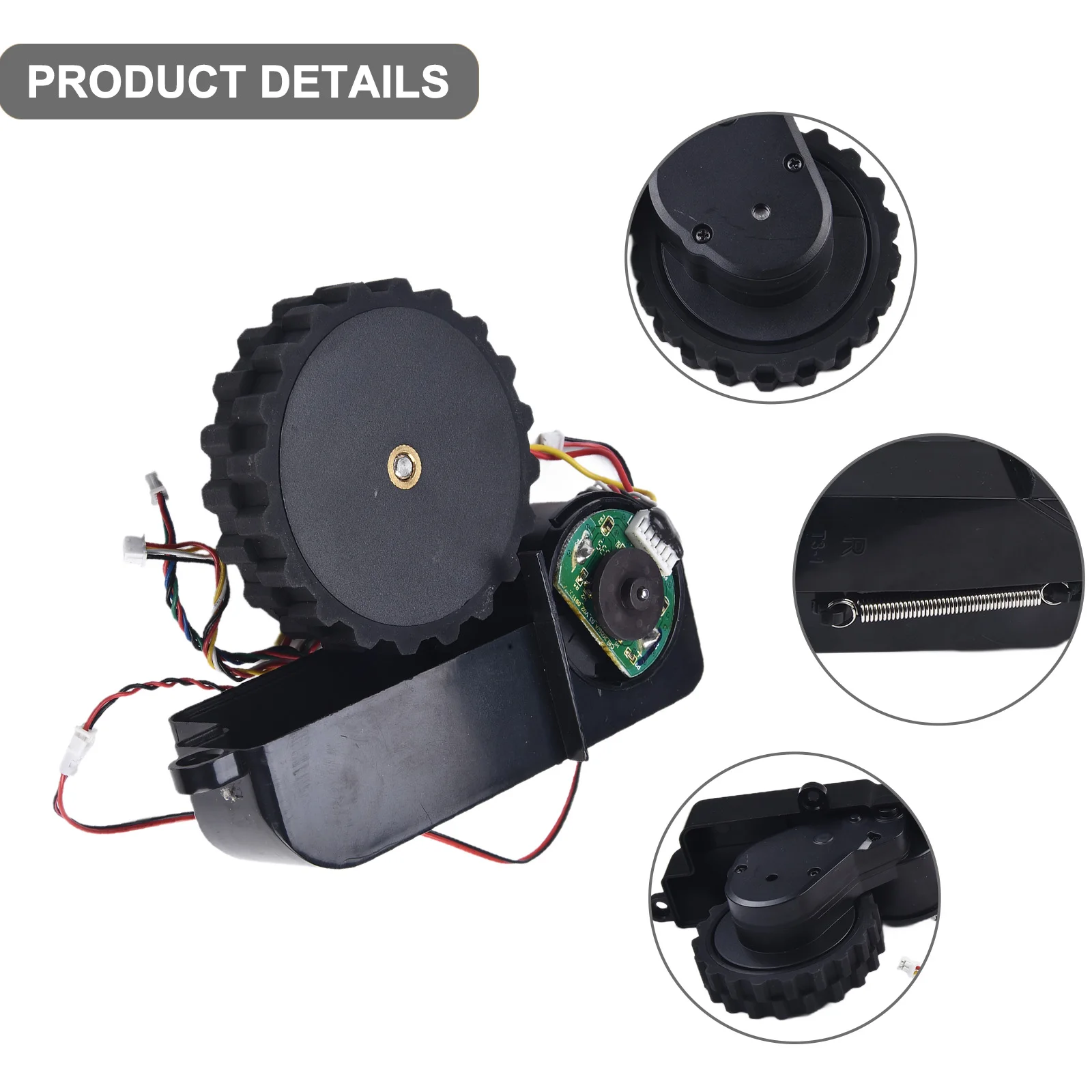 1 PC Robot Vacuum Cleaner Wheel With Motor For Cecotec For Conga Motor 3290-3690 3790 3890  Assist The Robot To Walk