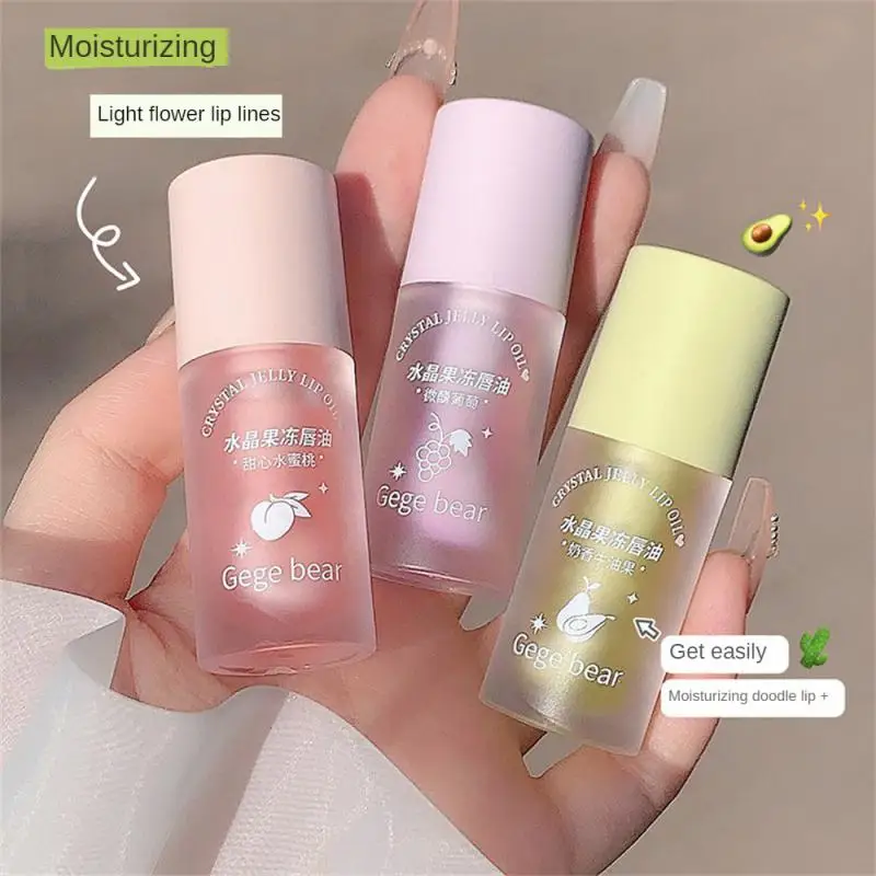 Lipstick Pen Mirror Lasting Waterproof Repair Lip Honey Crystal Jelly Lip Oil Soft Lip Glaze Lip Gloss Delicate Transparent