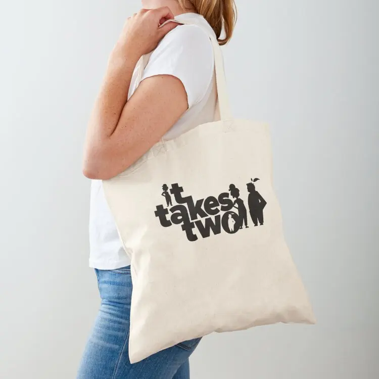 

Women Men It Takes Two Halloween Tote Bag canvas tote bag Shopping bags Women's handbag Custom bag