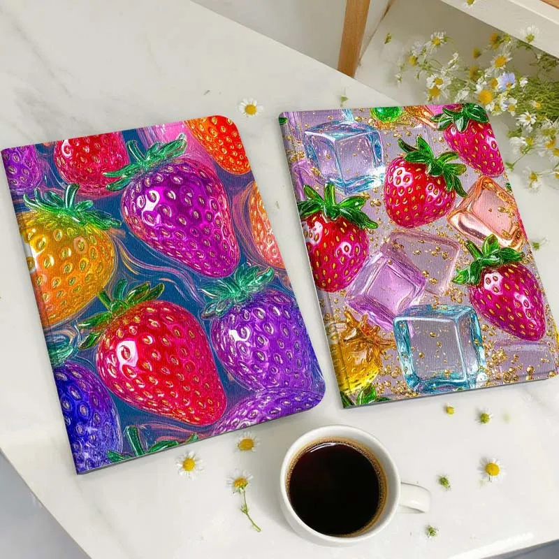 

Creative Strawberry Pattern For Samsung Galaxy Tab A A7 A8 A9 A11 S6 S11 Lite Plus 10.1 10.4 10.5 Inch 2022 2025 Tablet Case