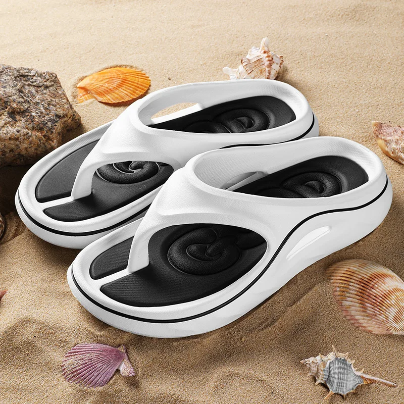 

New EVA Slippers Fashion Man Lightweight Shoes Men's Indoor Outdoor Soft Sandals Mens Non-Slip Beach Flip Flops Summer Main Push