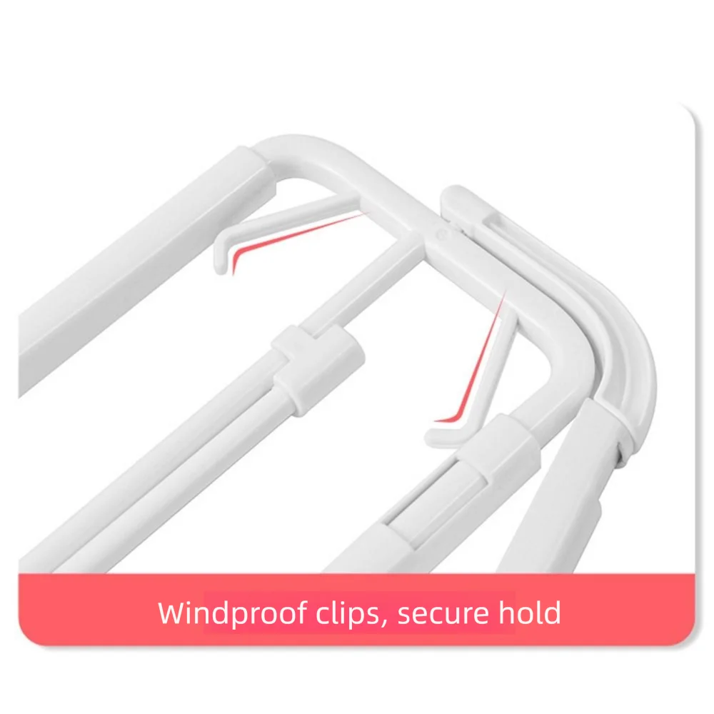 Non-slip Rotating Folding Hanger Widening Extensible Stretchable Clothes Drying Rack Anti-deformation Space Saving Trouser Rack