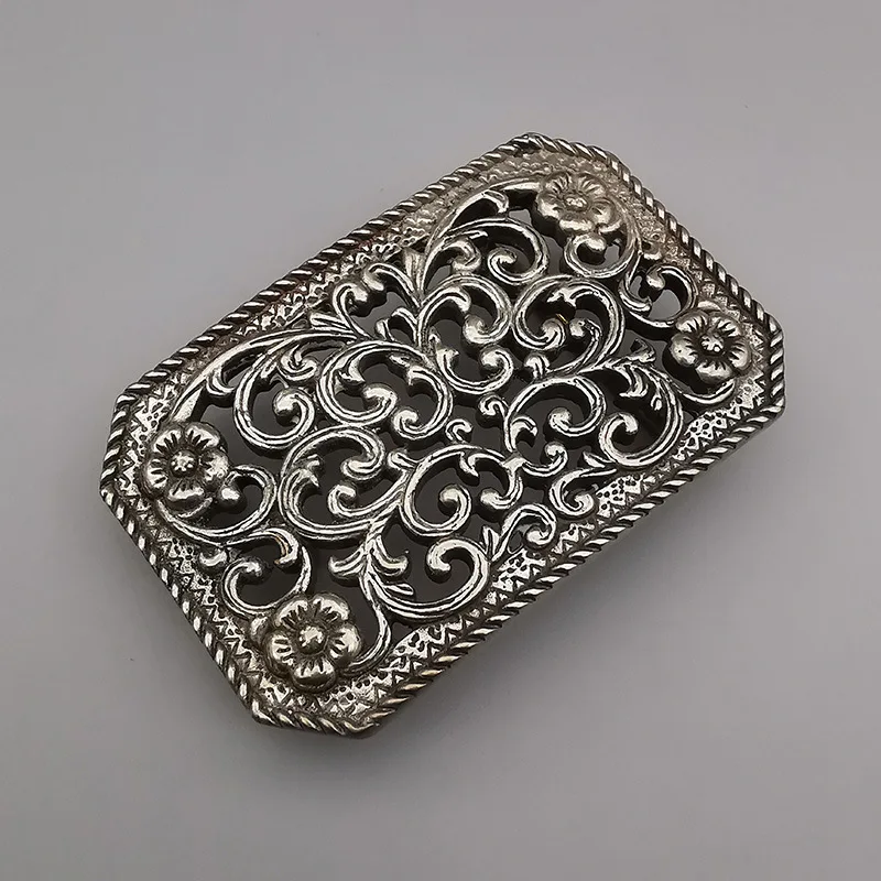 31/39mm Pure Copper Belt Buckle Retro Chinese Style Buckle Plate Buckle Antique Hebilla Cinturon Hombre Boucle Ceinture