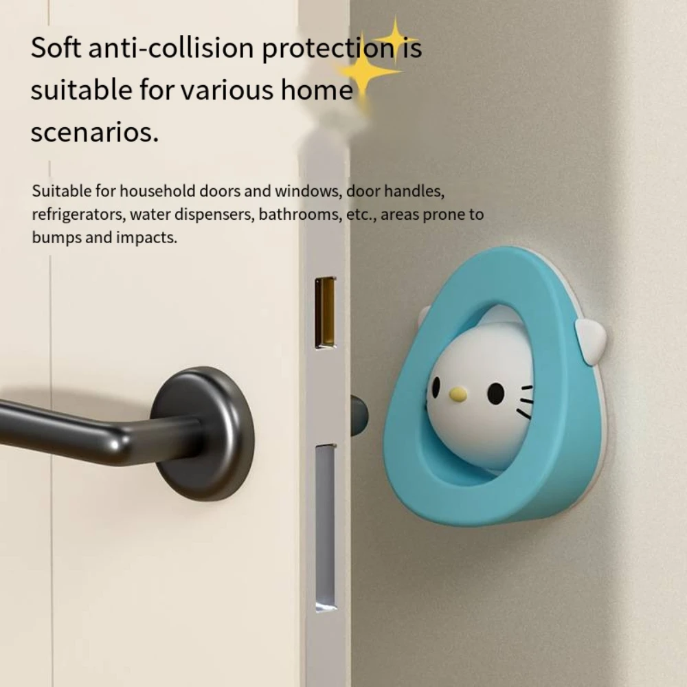

Cartoon Anti-collision Door Stop Silicone Reusable Shock Absorbent Block Wedge Doorstops Door Handle Stopper Home Door Stopper