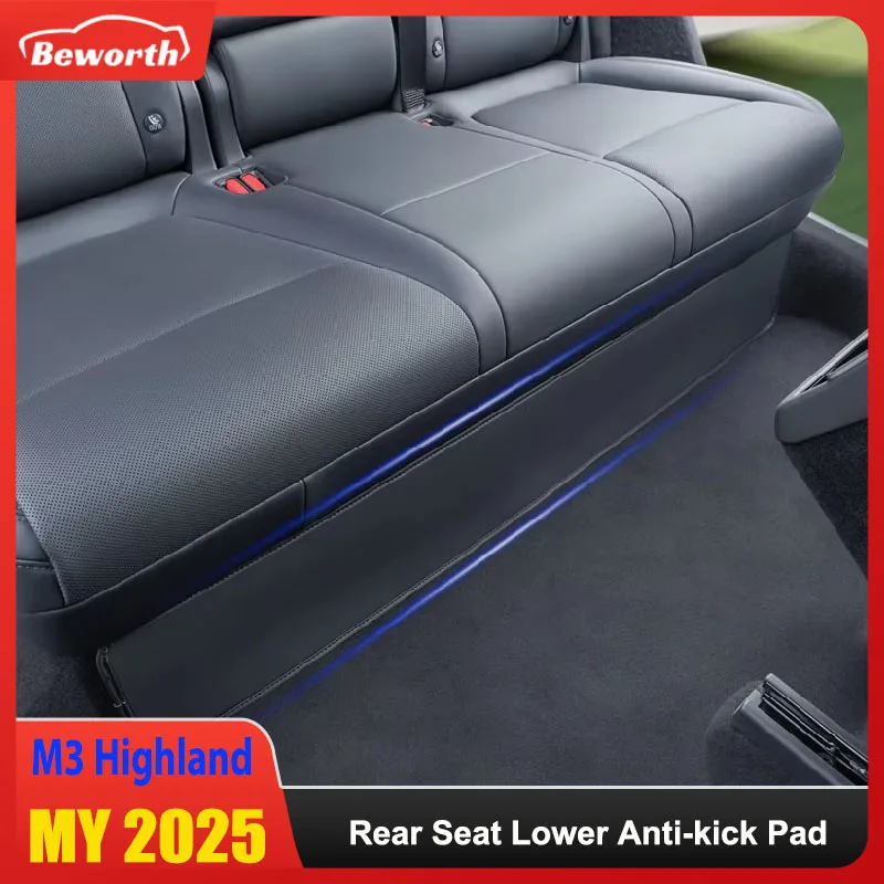 Per Tesla Modello Y Juniper Modello 3 Highland 2021-2025 Sedile Posteriore Inferiore Anti-calcio Pad Tappetino Protettivo Veicolo Accessori di Protezione