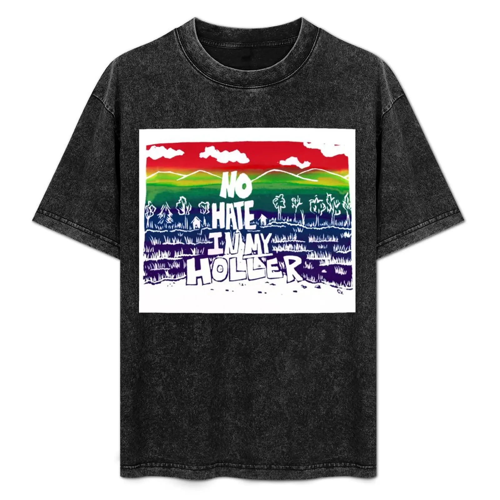 

No Hate in My Holler Rainbow Pride T-Shirt Thanksgiving Day Tee Top