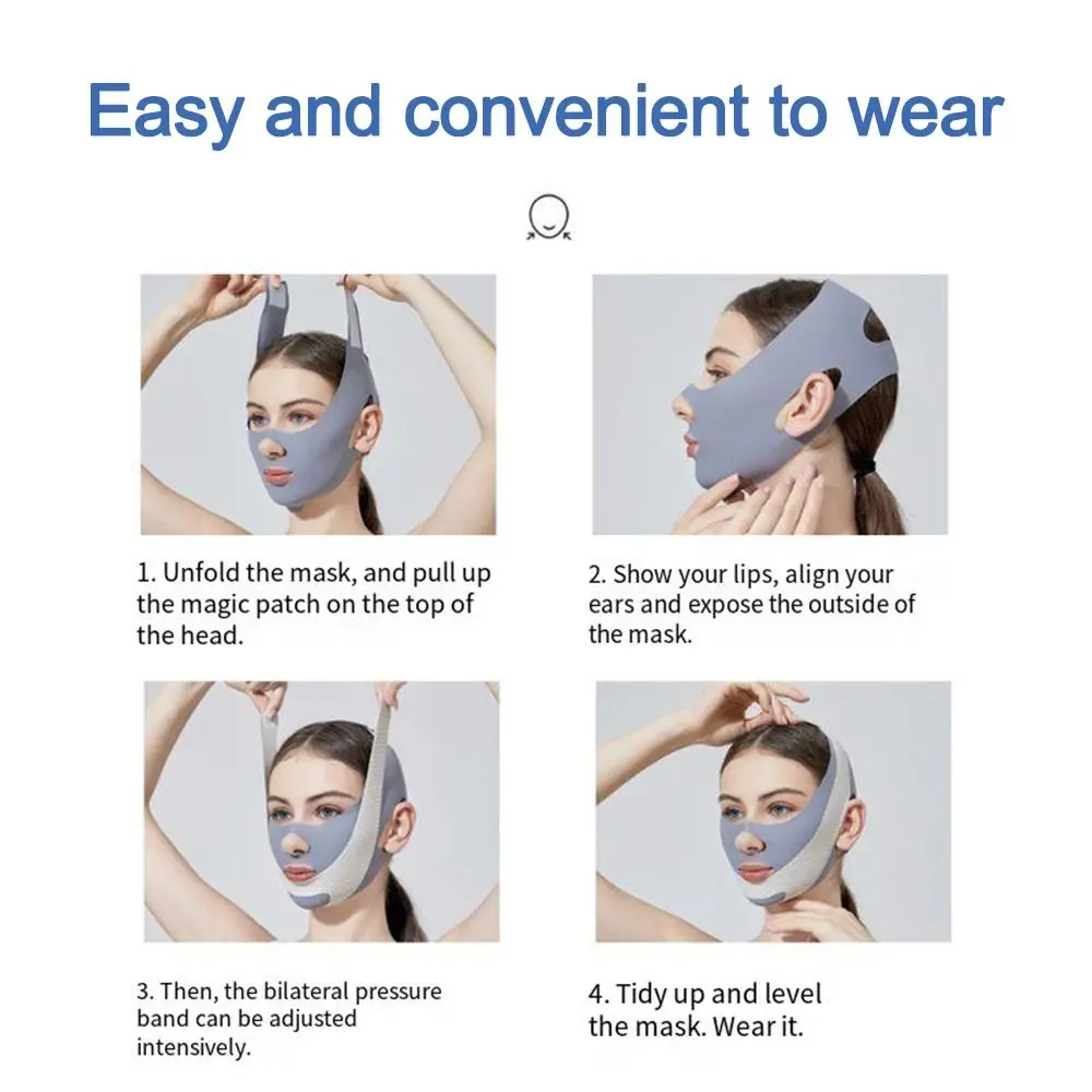 Adjustable Face Sculpting Sleep Mask Breathable Elastic Lifting Tightening Mask Skin Care Slimming Strap V Line Shaping Mask