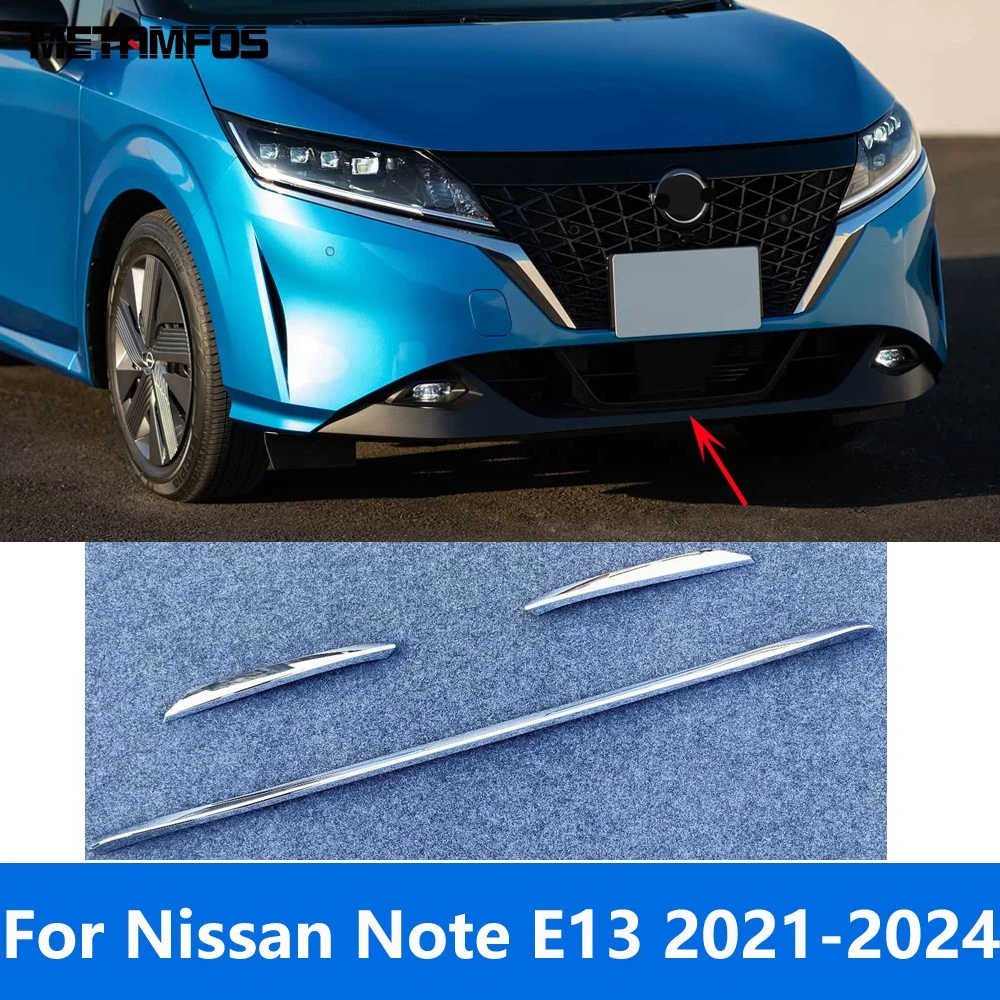 

Для Nissan Note E13 2020-2022 2023 2024 хромированный передний бампер, накладка на губу, комплект кузова, спойлер, разделитель, диффузор, аксессуары, Стайлинг автомобиля