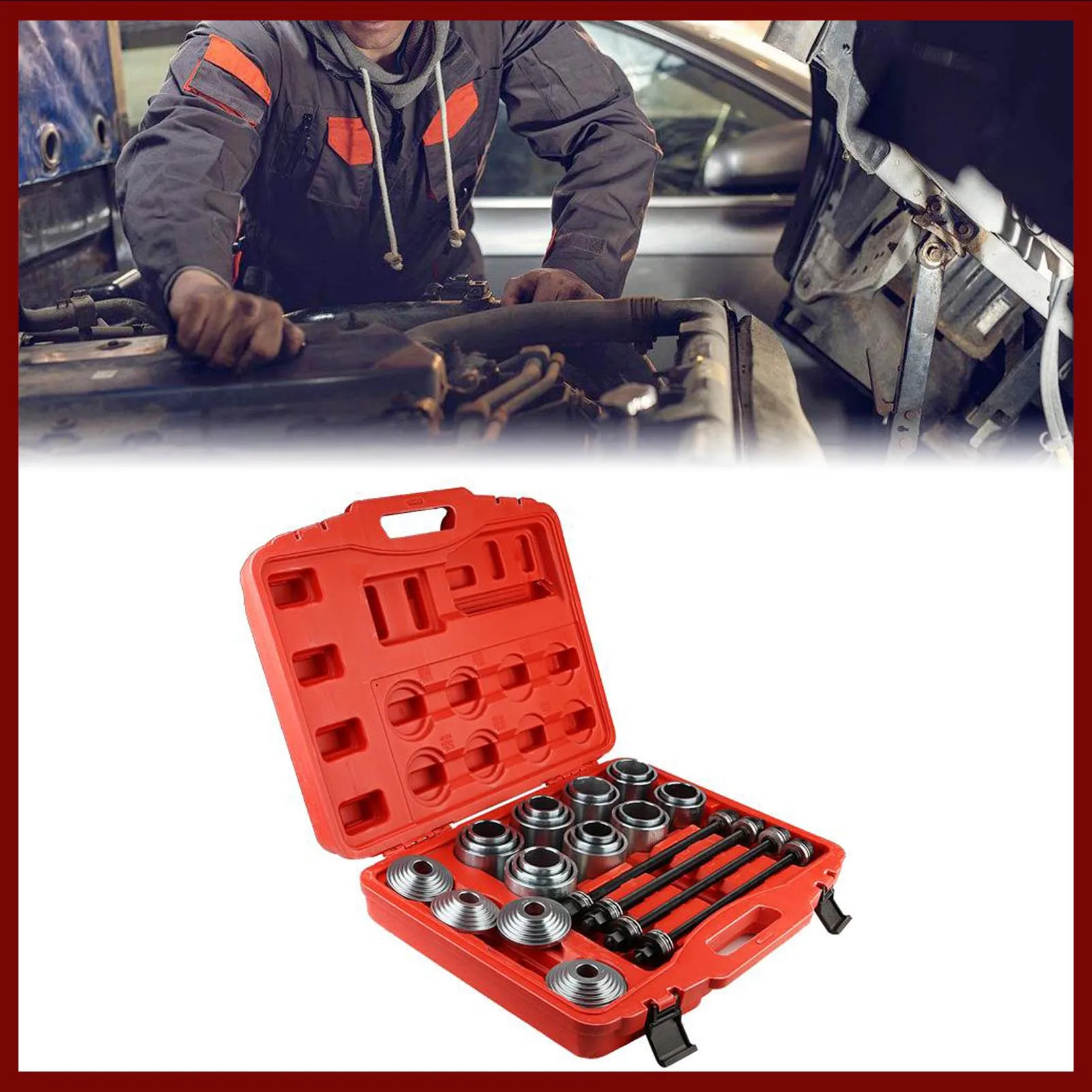 

Набор инструментов для снятия и установки автомобильных подшипников и втулок, пресс-съемник для втулок, инструмент для снятия подшипников