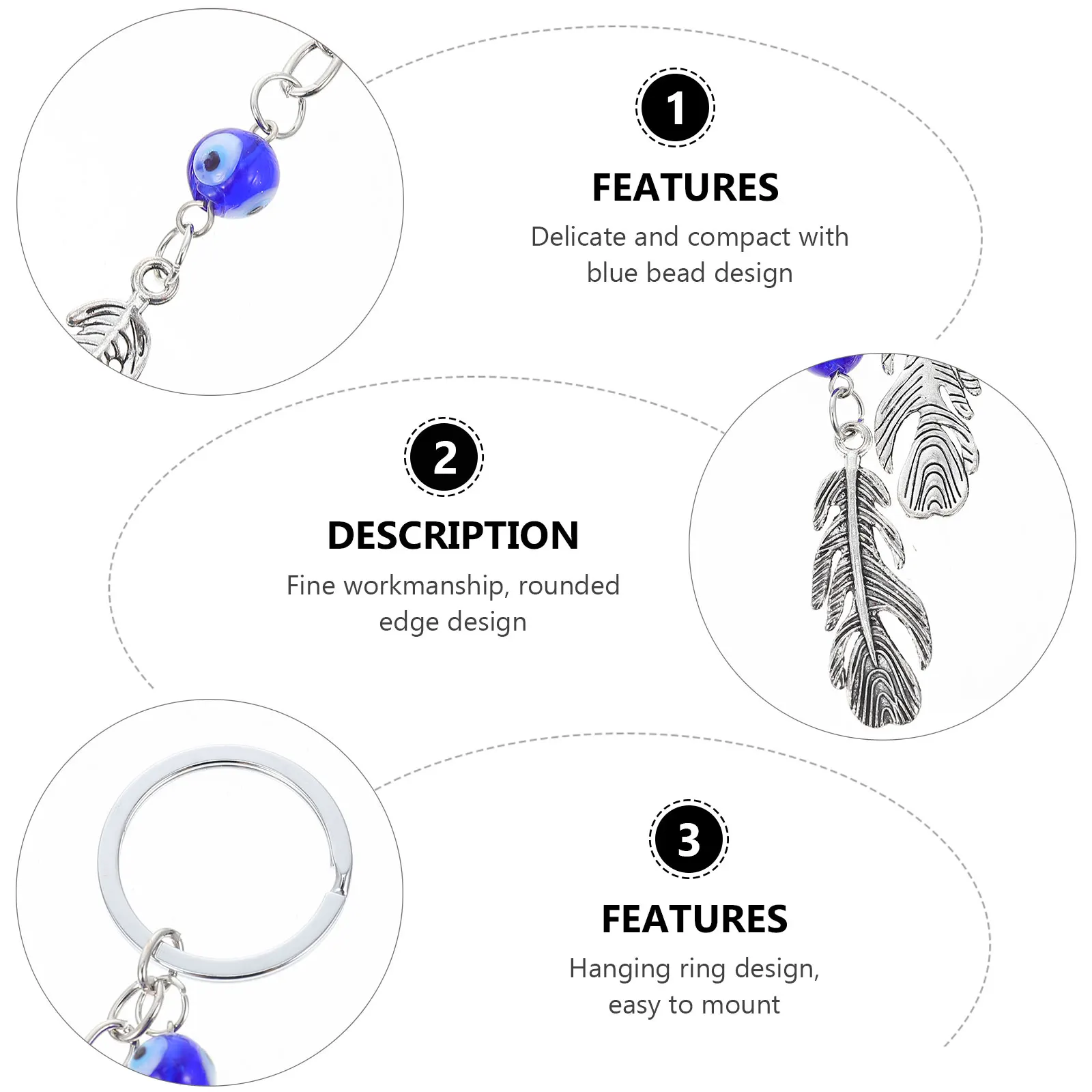 

's Eye Key Chain Bag Decorations Pendant Purse Luggage Pendants Hanging Ornament Charm