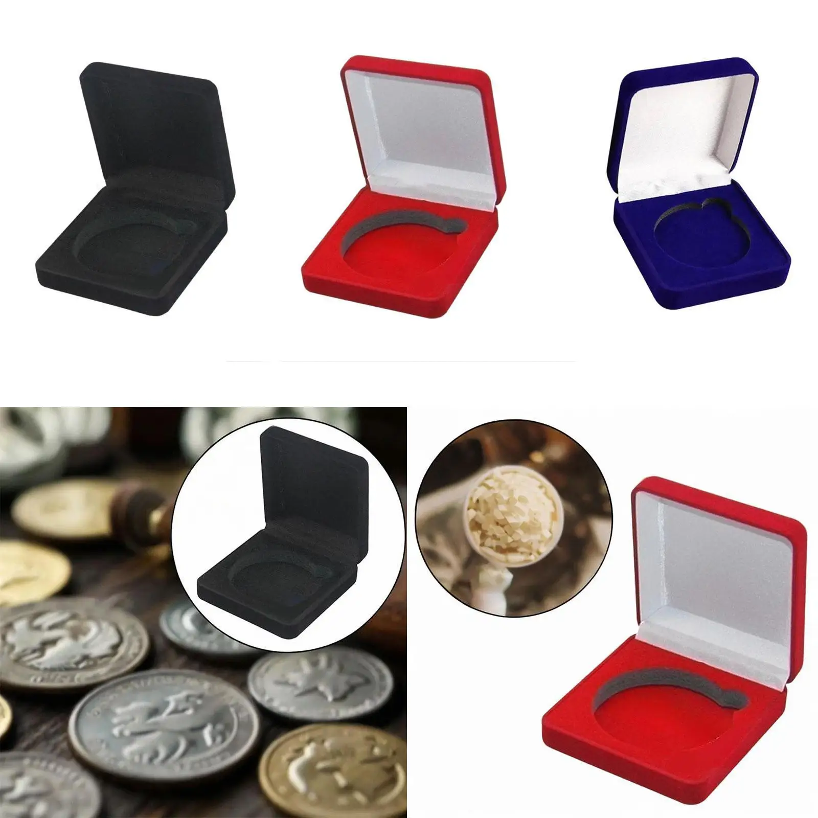 

Коробка для презентаций монет, коробка для монет, коллекционный футляр для хранения