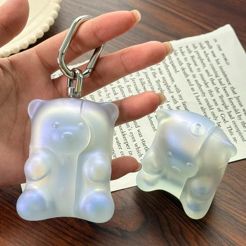 Funda para auriculares Gummy Bear, bonita funda transparente para Airpods Pro2 Pro4/3, accesorios para Apple Airpods Pro4 Pro3 Pro2