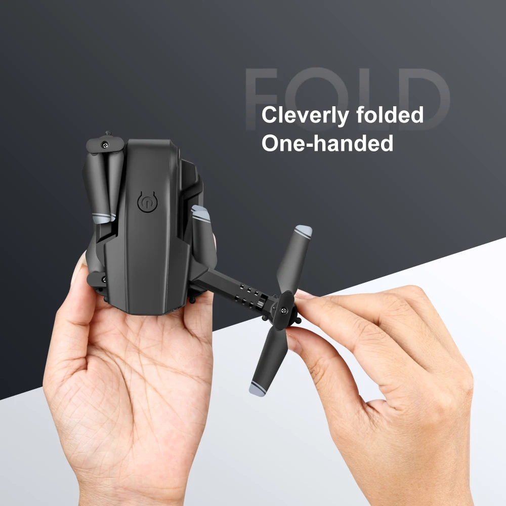 LS XT6 4KHD dual lens switching mode mini drone 360 ° tumble air pressure height keep foldable quad children's aircraft toy