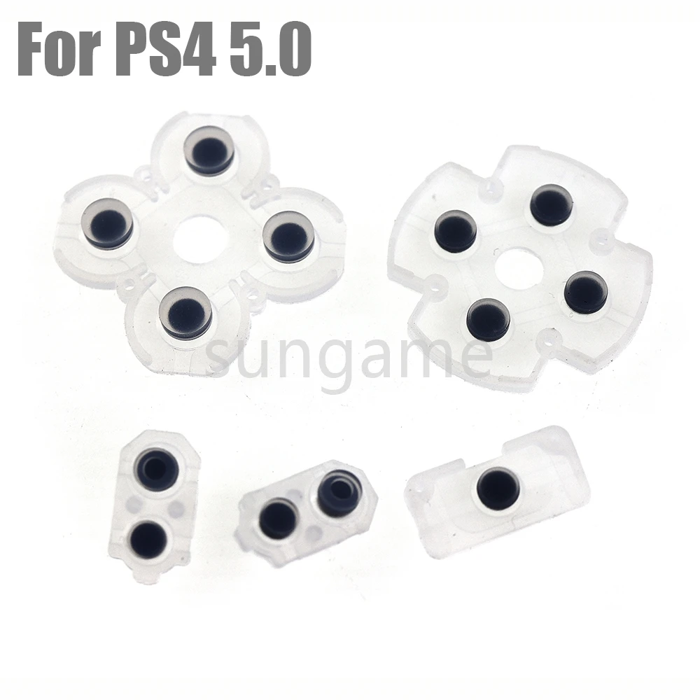 1set Rubber Conductive Adhesive Button Pad Keypads for Sony PlayStation  4 PS4 JDS-050 5.0 Controller Gamepad