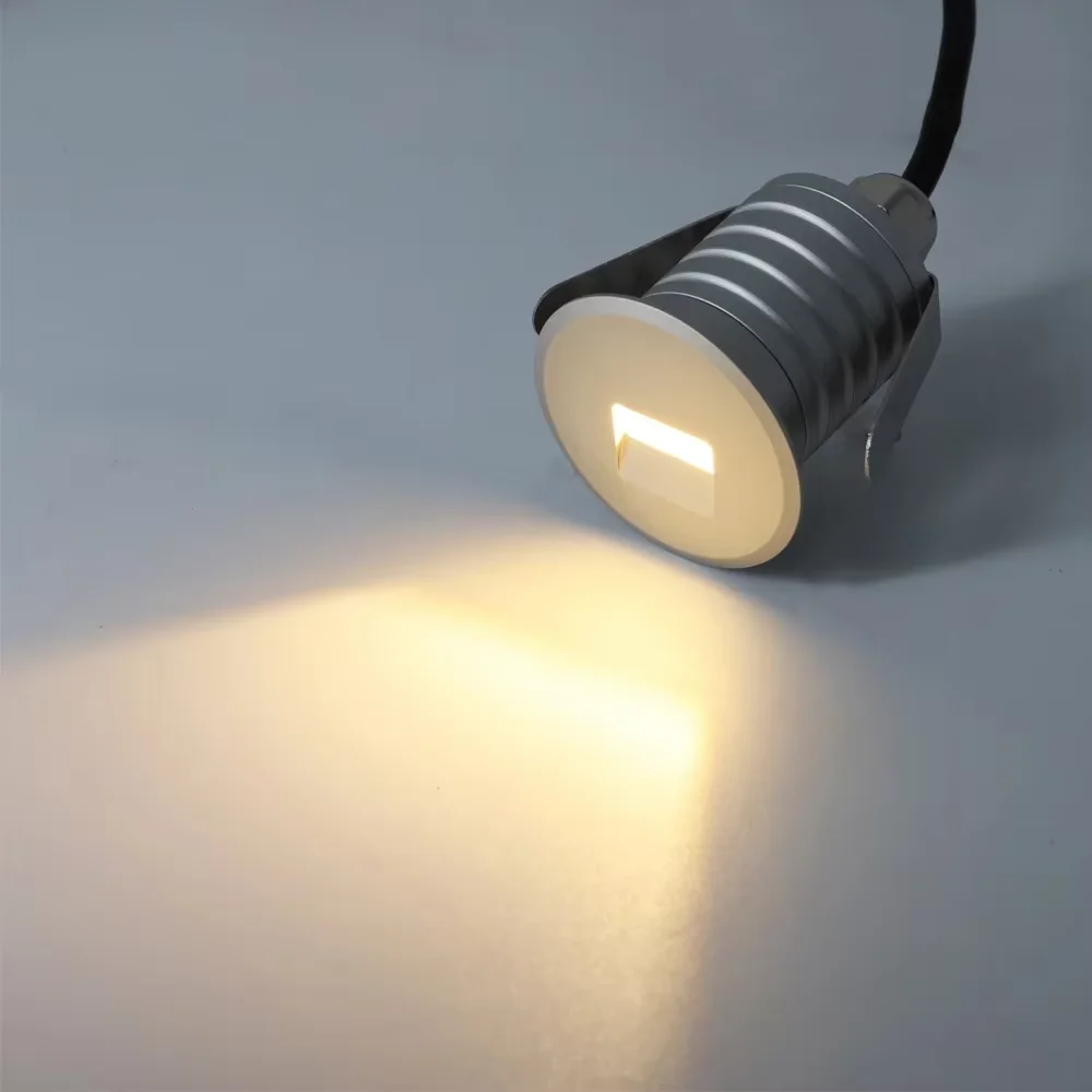 LED-Treppeneinbauleuchte, 12–24 V, Wandleuchte, Beleuchtung im Stufen, Treppenhaus, Ganglampen, Kellerdurchgang, Innen- und Außenbereich, 1 W Wandleuchte