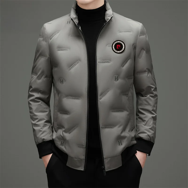 

Мужская пуховая куртка Pierre Cardin: повседневная, с воротником-стойкой, теплая, ветрозащитная, модная, городская, утепленная, из полиэстера.