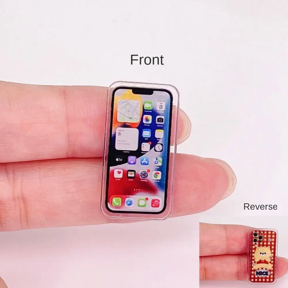 1:12 Miniature Phone Micro Model Decoration Dollhouse Mobile Phone Model Dollhouse Phone Doll House Accessories Decor