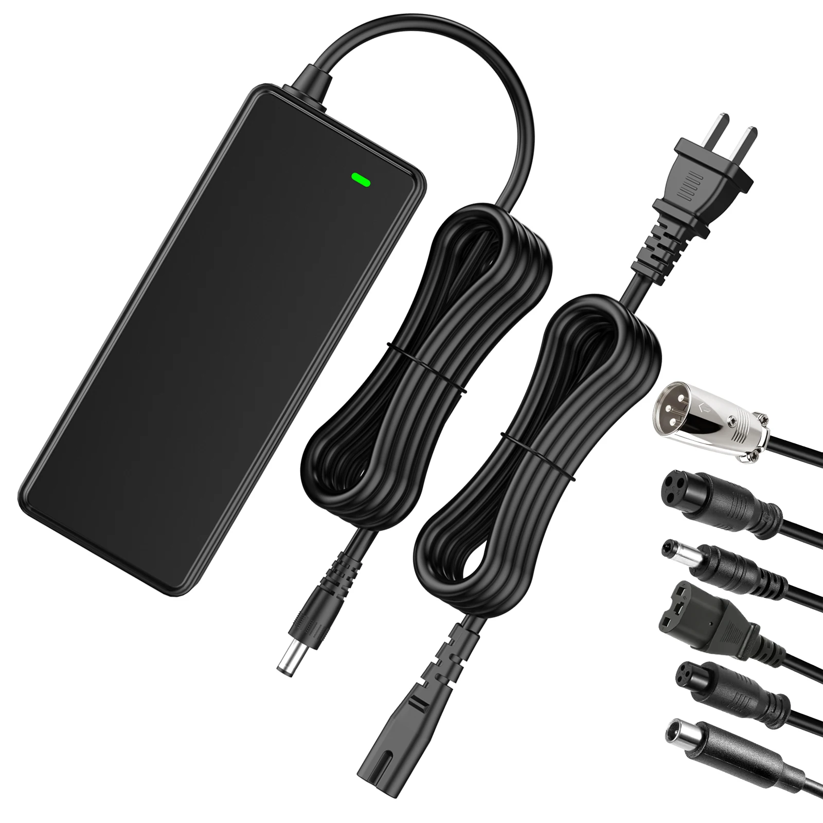 

54.6V 2A Electric Scooter Charger, Fast Replacement Power Adapter for 48V Lithium Battery, UL Certified 5.5x2.1mm