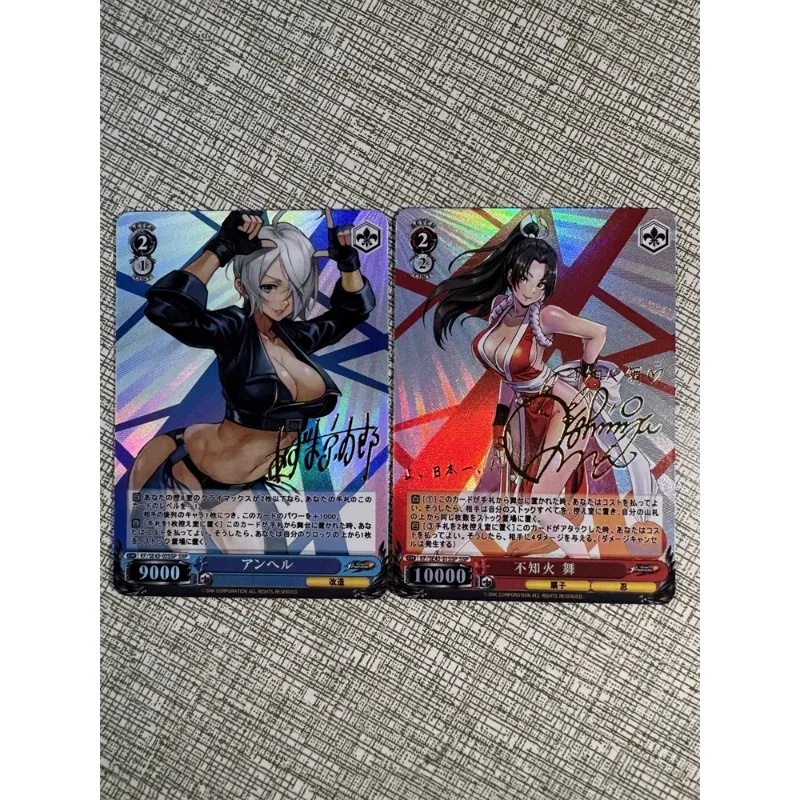 DIY ACG WS THEKINGOFFIGHTERS Mai Shiranui Angel Gold Label Flash Card Anime Peripheral Game Collection Card Holiday Gift