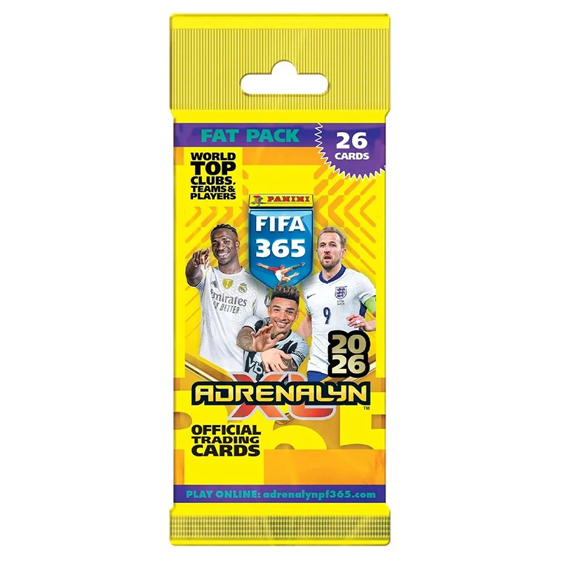 Panini FIFA 365 Adrenalyn XL 2026 بطاقات تجارة كرة القدم حزمة بطاقة الدهون صندوق بطاقات التداول الأصلية القابلة للجمع #2