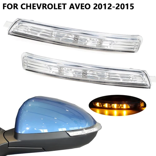 Luces LED intermitentes para espejo retrovisor, para Chevrolet Aveo 2012, 2013, 2014, 2015