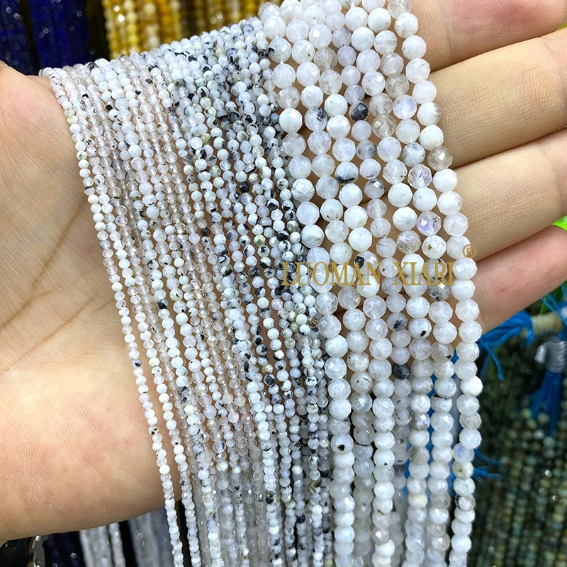 الأوجه الأزرق سوداليتي الحجر الطبيعي المستديرة 2 3 4 مللي متر فضفاض خزر عازل لصنع المجوهرات سوار ذاتي الصنع إكسسوارات ساحرة 15''