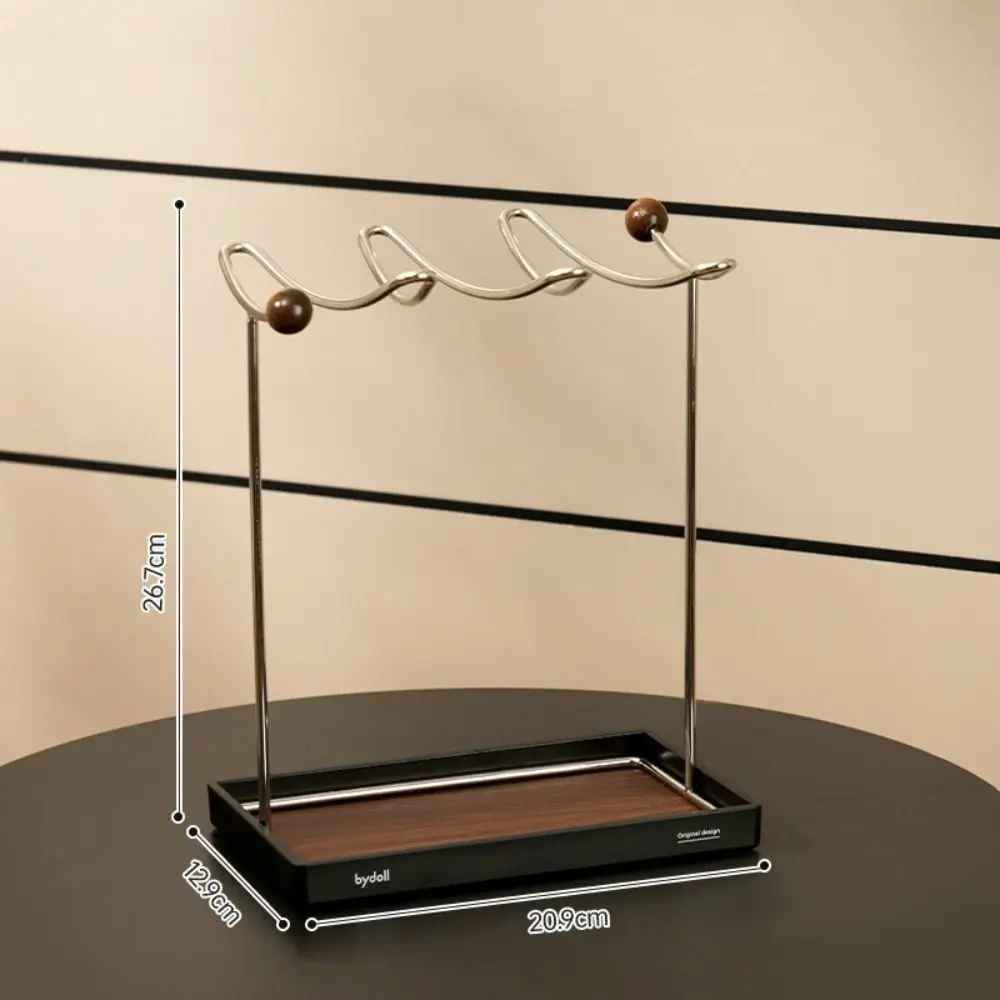 

Vintage Coffee Cup Rack Detachable Elegant Goblet Storage Holder Space Saving Non-slip Jewelry Display Shelf For Kitchen Storage