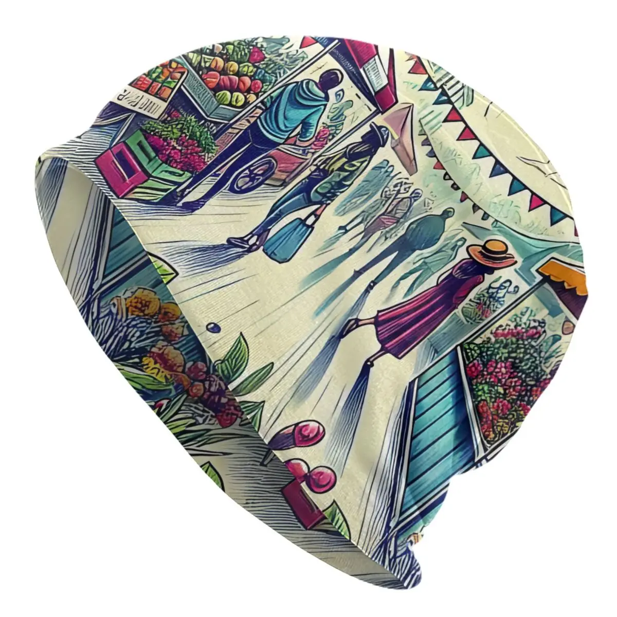 Ethnic Style Cap Men Paragraph Beanie Warm Fashion Hundred Take Ins Pullover Slouch Hiphop Thin Unisex