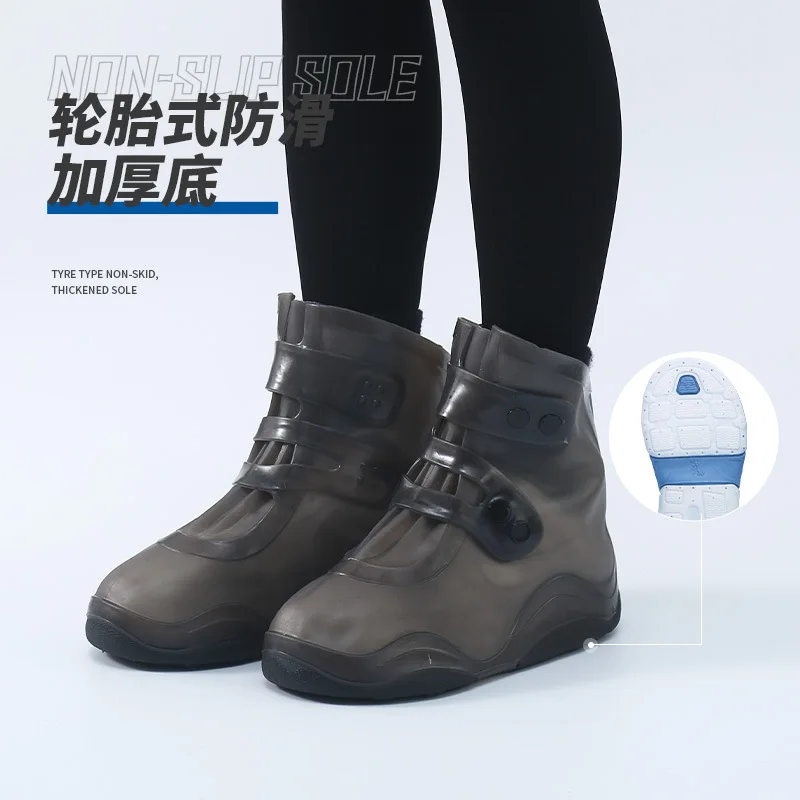 Muti-colors double buttom rain shoe covers waterproof foot cover new designer shoe cover waterproof cubre zapatos