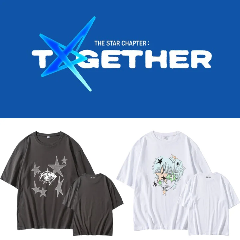 

Loose Fit Pure Cotton round Ne ort Sve T-irt ex Breathable Comfortable TXT Concert ACT ORROW Collaborative Edition