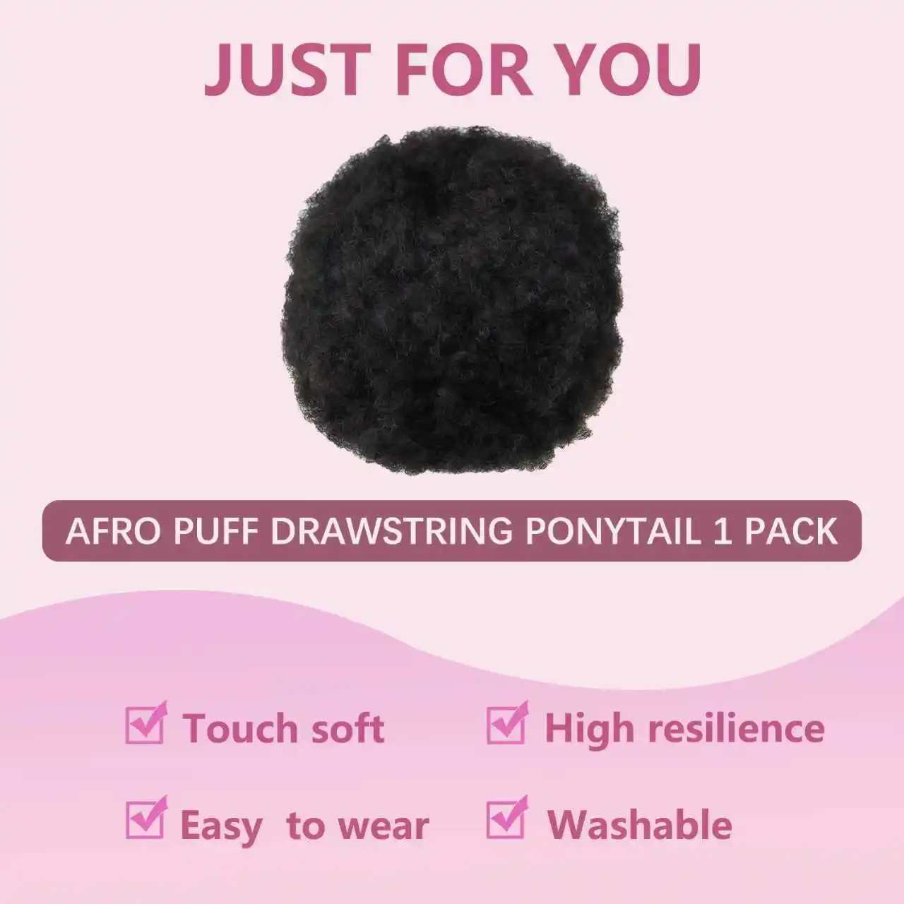 Афро-кудрявый хвостик, пучки волос, человеческие волосы, афро-пушистый шнурок, высокий пучок, на заколке, на природе, наращивание волос для женщин