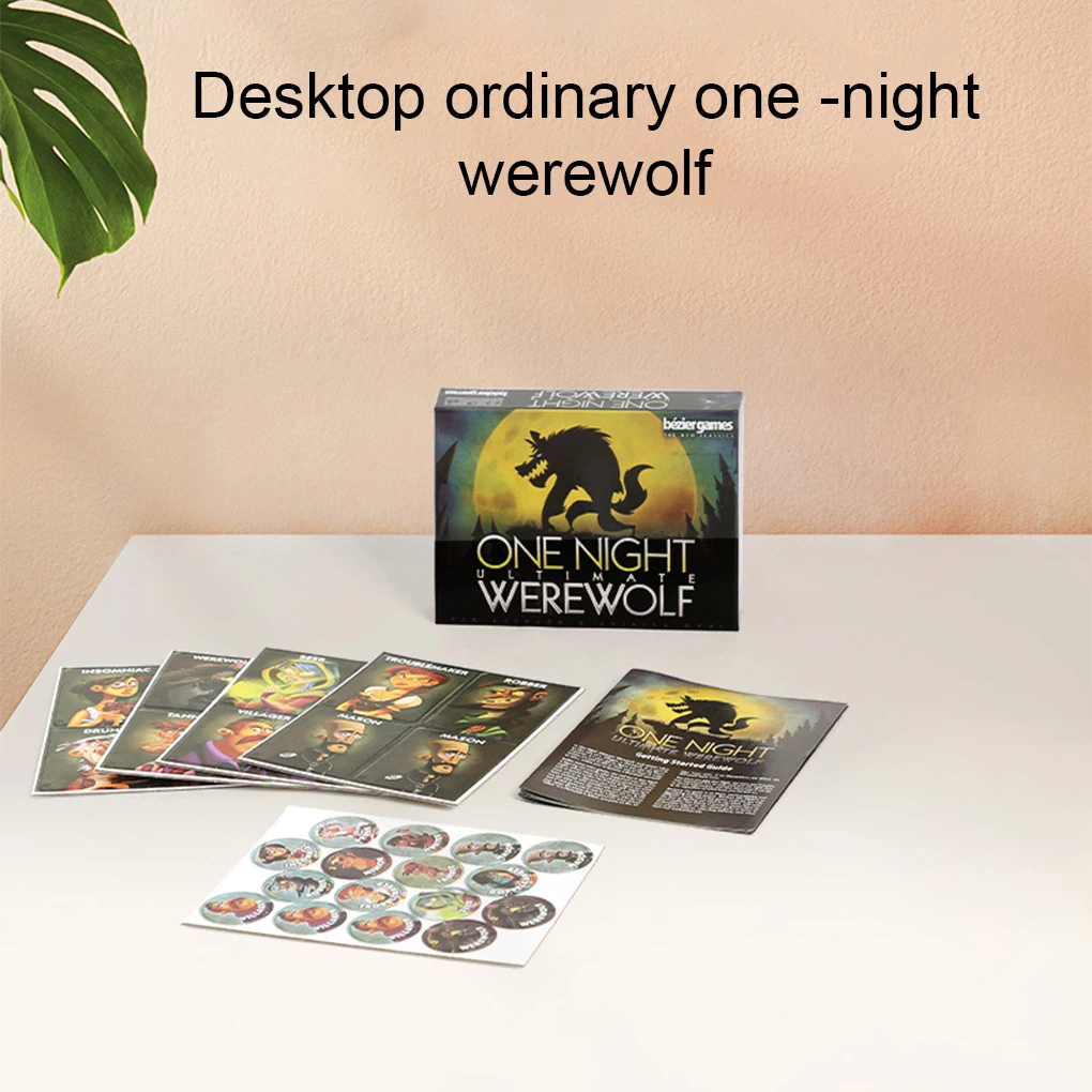 One Night Ultimate Werewolf Adults Participate In Party Games Social Inference Fast-Paced Gameplay Hidden Characters Ambiguity