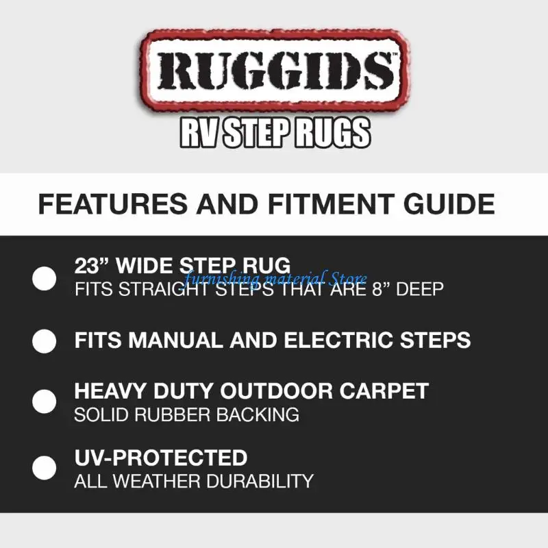 

Y5GD Campers Step Protector Step Rug Machine Washable Polyester Floor Protector