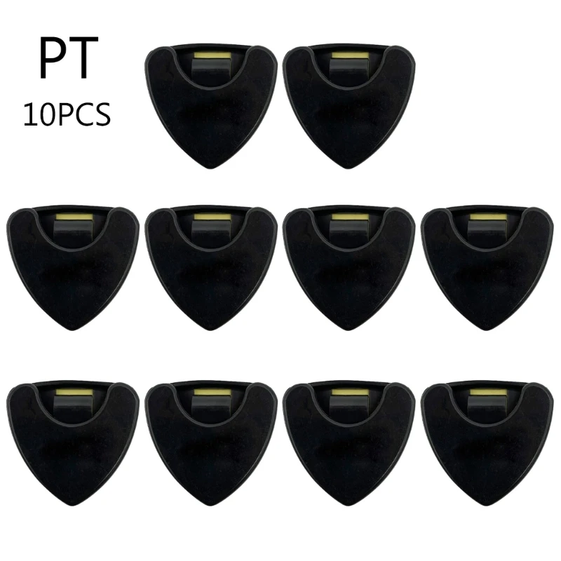 10Pcs Guitar Picks Plectrums Holder Plastic Guitar Finger Picks Box