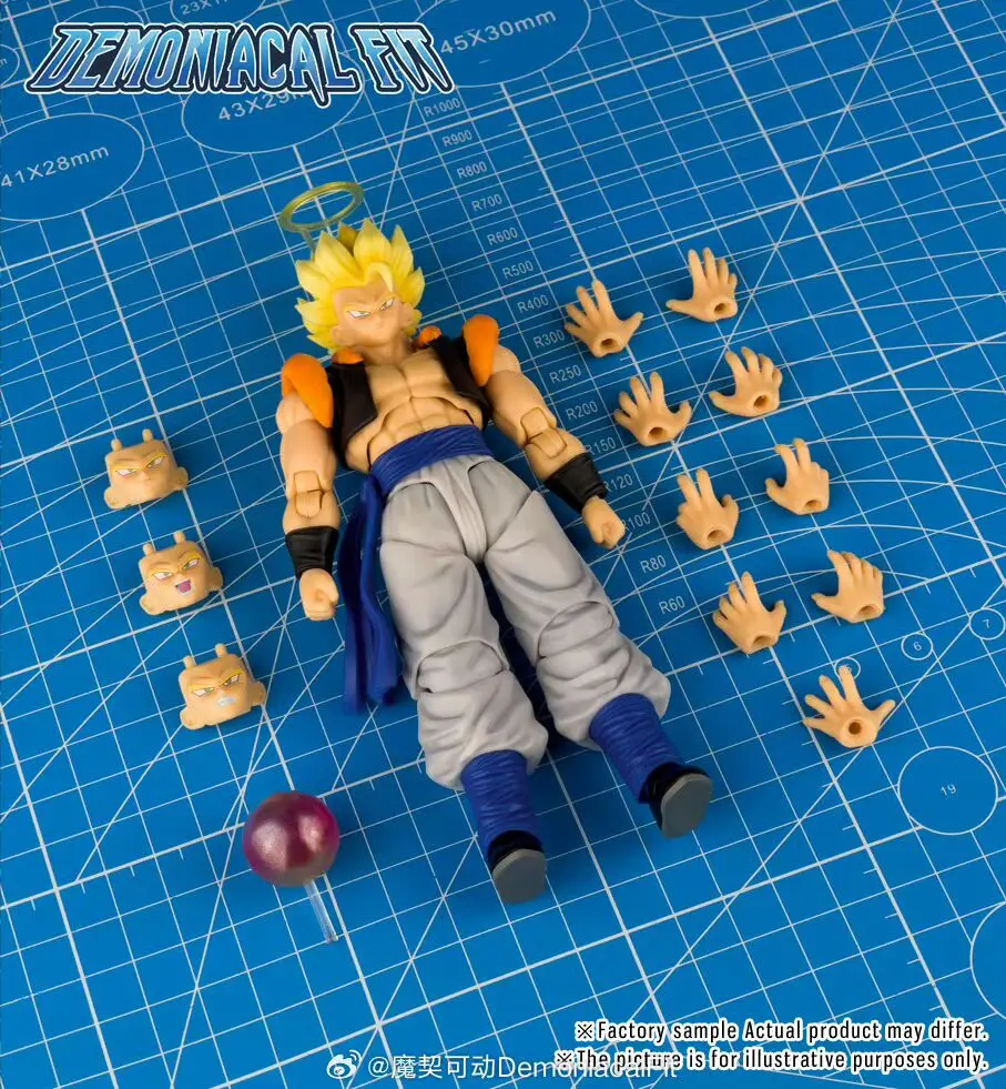 Demoniacal صالح Gogeta 3.0 الجسم لعبة دراغون بول Z عمل الشكل لعبة دراغون بول Z SHF Gogeta سوبر سايان شخصيات كرتونية لعبة مجسمة هدية