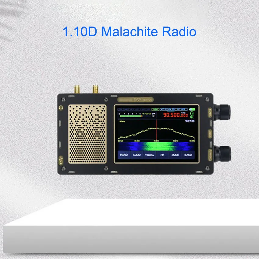 

1.10D Firmware Enhanced Version 50KHz-2GHz Malachite SDR Receiver Radio 3.5 inch DSP SDR Receiver with Code Support Two Antenna